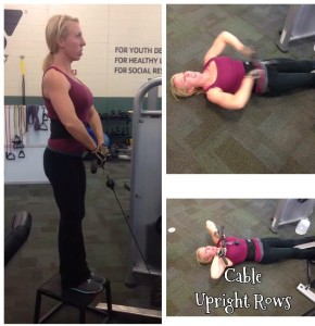 Weekly fave exercise cable upright row pic